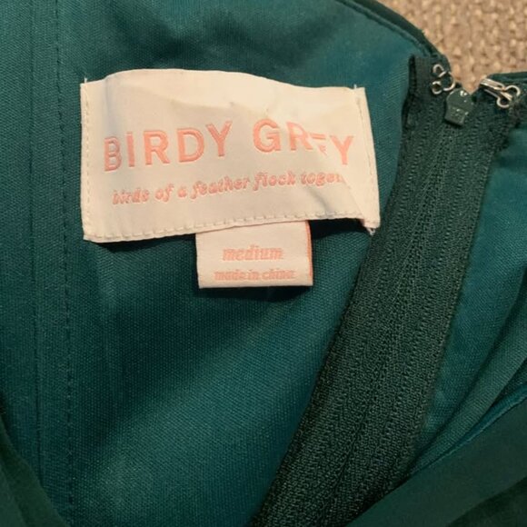 Emerald Green Birdy Grey Bridesmaid Dress - Picture 3 of 3